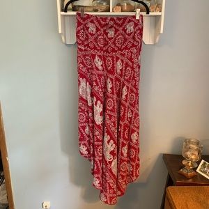 boho maxi skirt